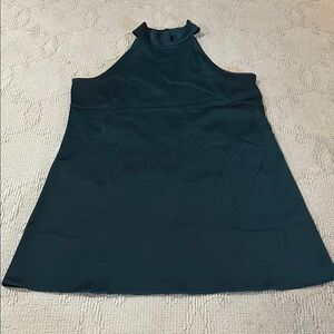 Banana Republic Teal Sleeveless Halter A-Line Mini Dress